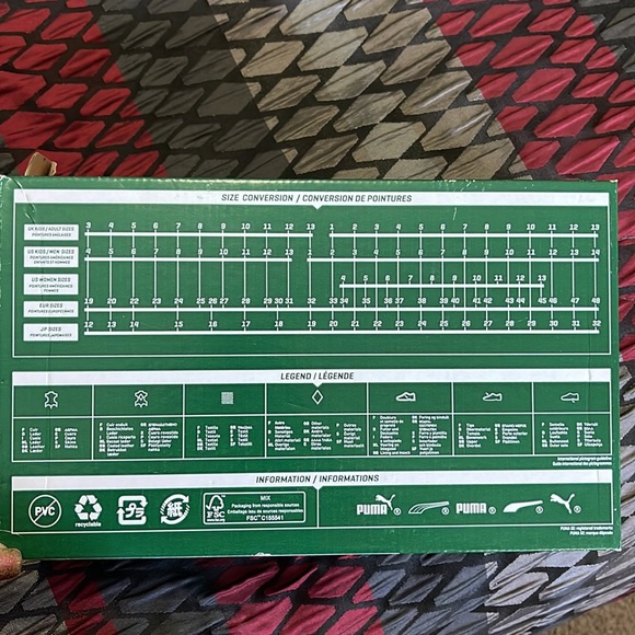 ✨New In Box✨ PUMA Suede Classic Mono Iced Jr in Aruba 🌊Blue size 6.5 big kids - Picture 5 of 10